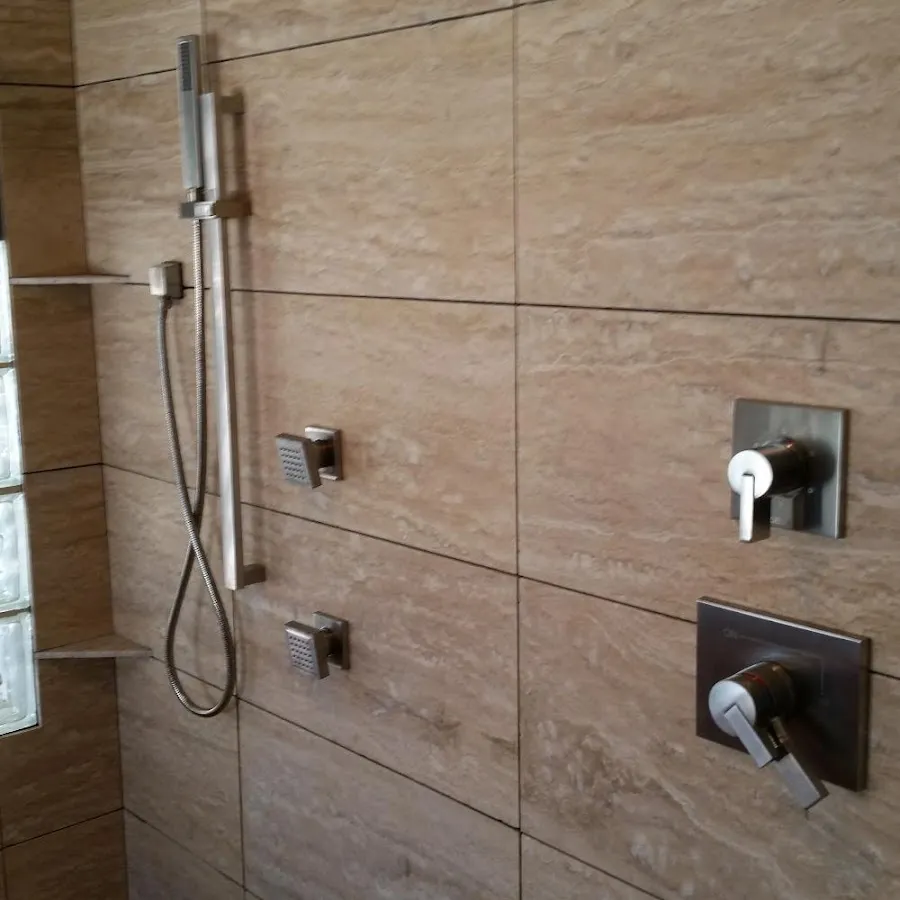 Shower fixture installation for Water Heater Replacement in Brunswick